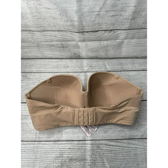 VICTORIAS SECRET Nude Body by Victoria Lined Strapless Underwire Bra Sz 34DD - Picture 2 of 4